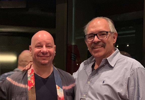 Paul Wright, Executive Director of the Human Rights Defense Center, with Jeff Ross, world famous comedian, RoastMaster General, and longtime PLN supporter. Dec 13, 2019